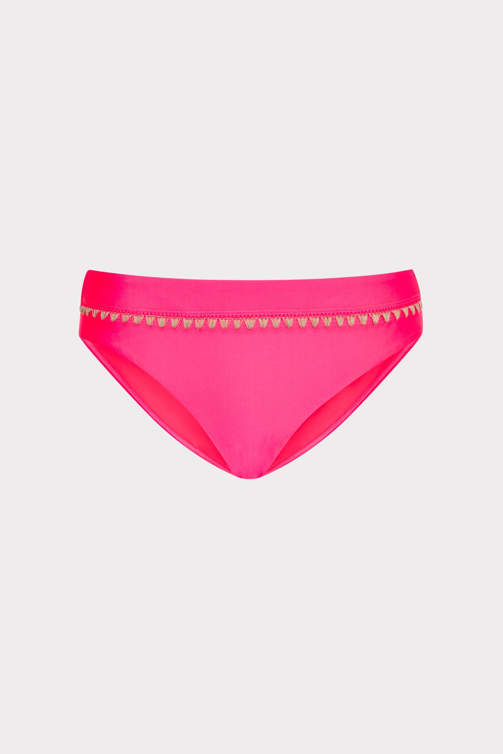 Crochet Stitch Bikini Bottom Pink/Tan | Milly Women