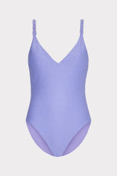Shimmer Texture Braided One Piece Purple | Milly Women