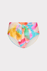 Watercolor Paint Stroke Tie Bikini Bottom Multi | Milly Women