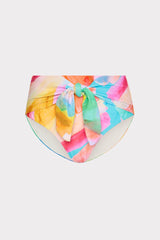 Watercolor Paint Stroke Tie Bikini Bottom Multi | Milly Women