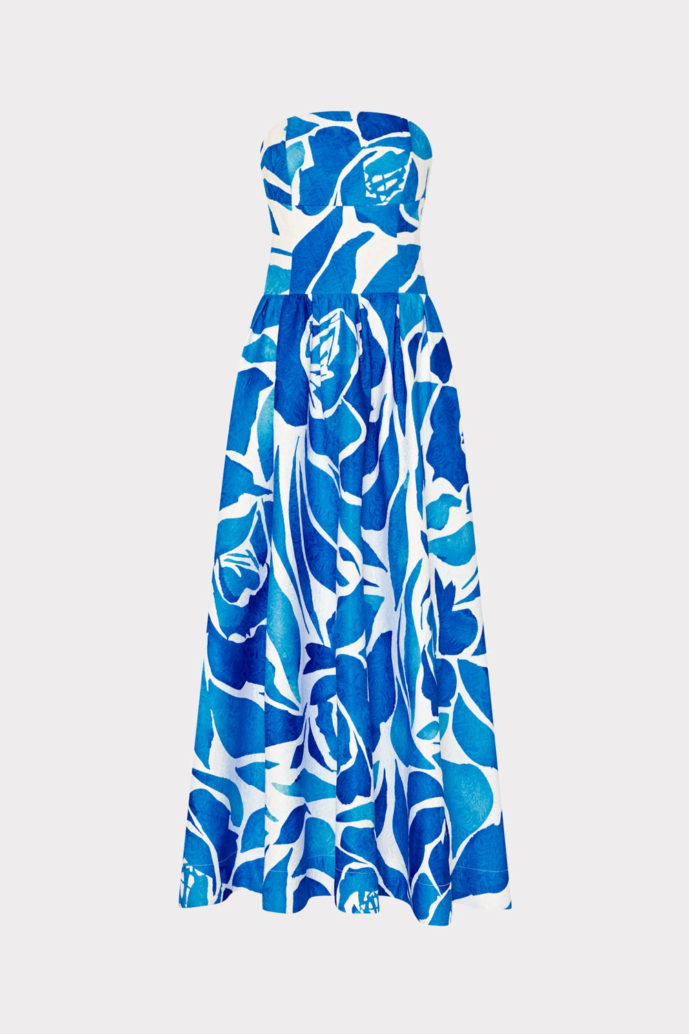 Dream Rose Jacquard Ballgown Teal Blue Multi | Milly Women