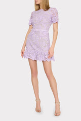 3D Garden Lace Mini Dress Lilac | Milly Women