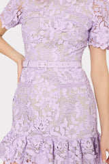 3D Garden Lace Mini Dress Lilac | Milly Women
