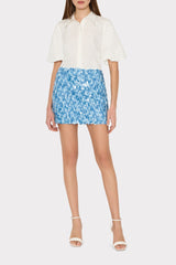 Modern Mini Sequins Skirt Blue Multi | Milly Women