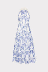 Hayden Butterfly Eyelet Dress White/Blue | Milly Women