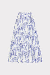 Butterfly Eyelet Skirt White/Blue | Milly Women