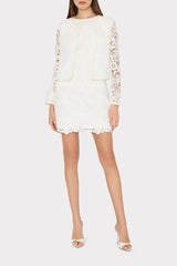 3D Garden Lace Jacket White | Milly Women