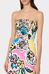 Orion Rainbow Oasis Jacquard Dress Black Multi | Milly Women