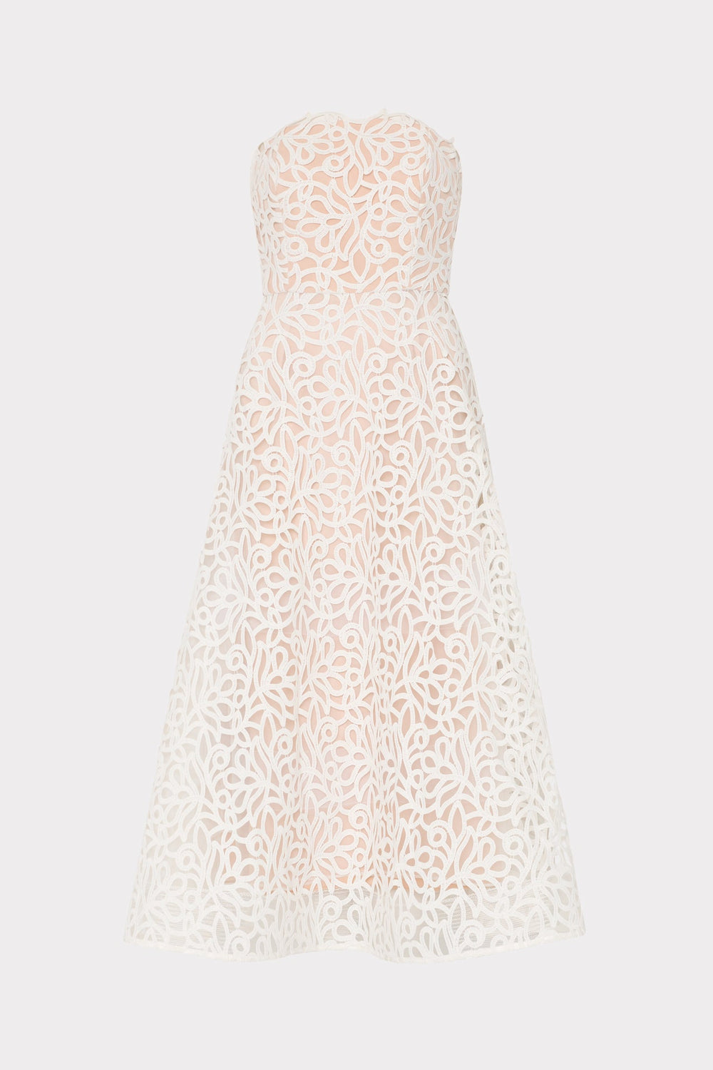 Petunia Curled Lace Gown White | Milly Women
