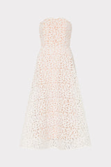 Petunia Curled Lace Gown White | Milly Women