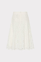 Noella Floral Eyelet Skirt White | Milly Women