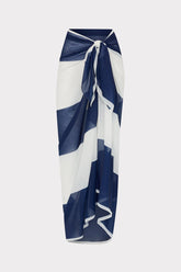 Stripe Sarong Navy/White | Milly Women