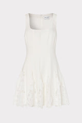 Ariel Cady 3D Lace Combo Dress Ecru | Milly Women