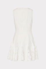 Ariel Cady 3D Lace Combo Dress Ecru | Milly Women