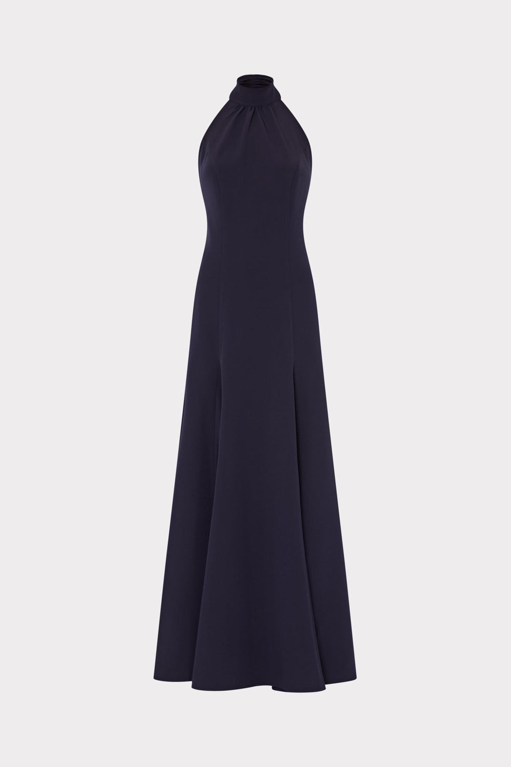 Elena High Neck Cady Dress Navy | Milly Women