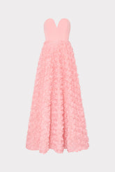 Bell Mesh Rose Gown Pink | Milly Women