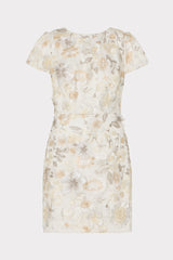 Daisy Floral Embroidery Dress Silver | Milly Women