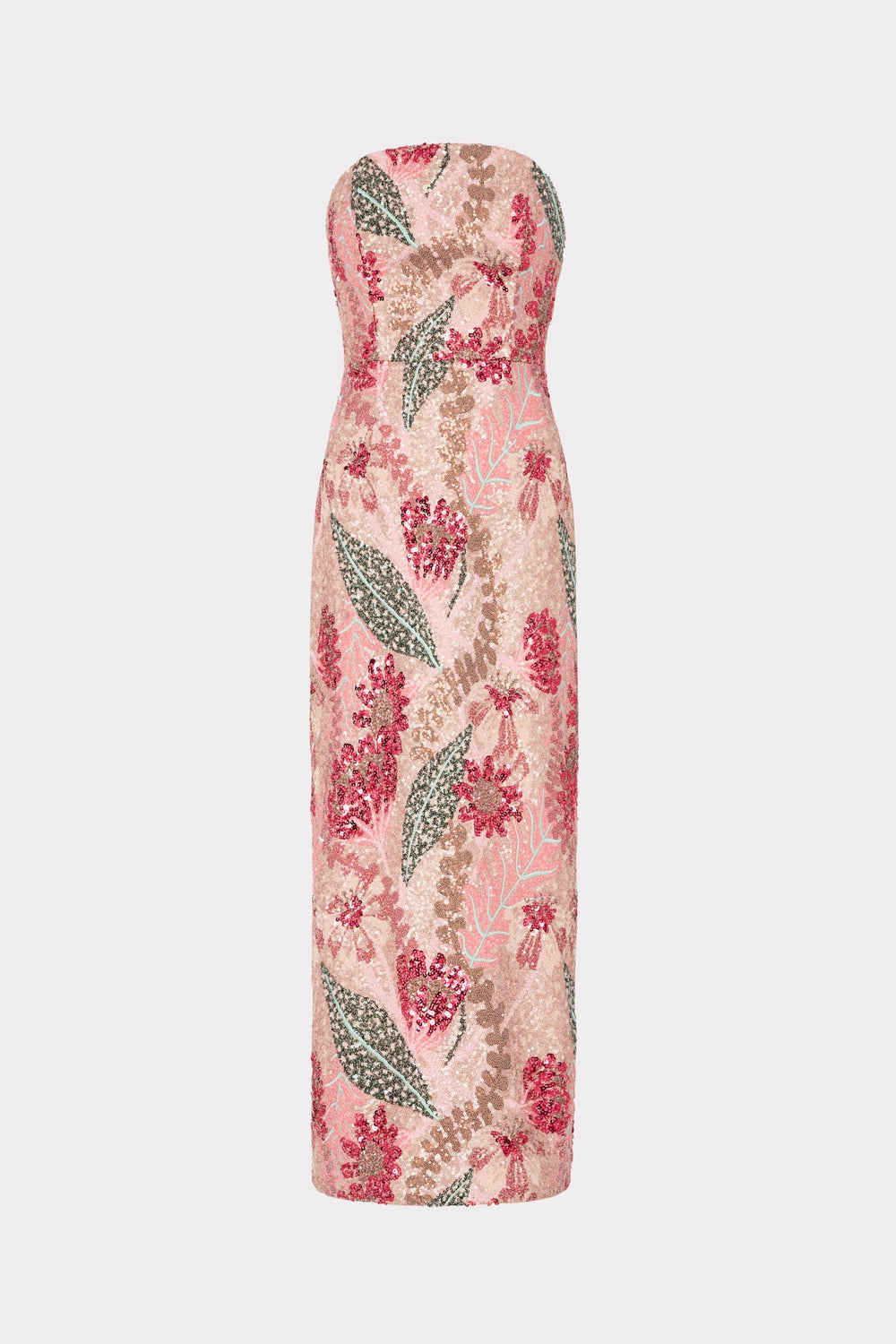 Esmeralda Sequins Strapless Dress Multi | Milly Women