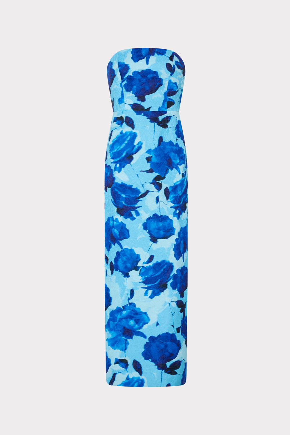 Orion Blurred Blossom Jacquard Dress Blue Multi | Milly Women