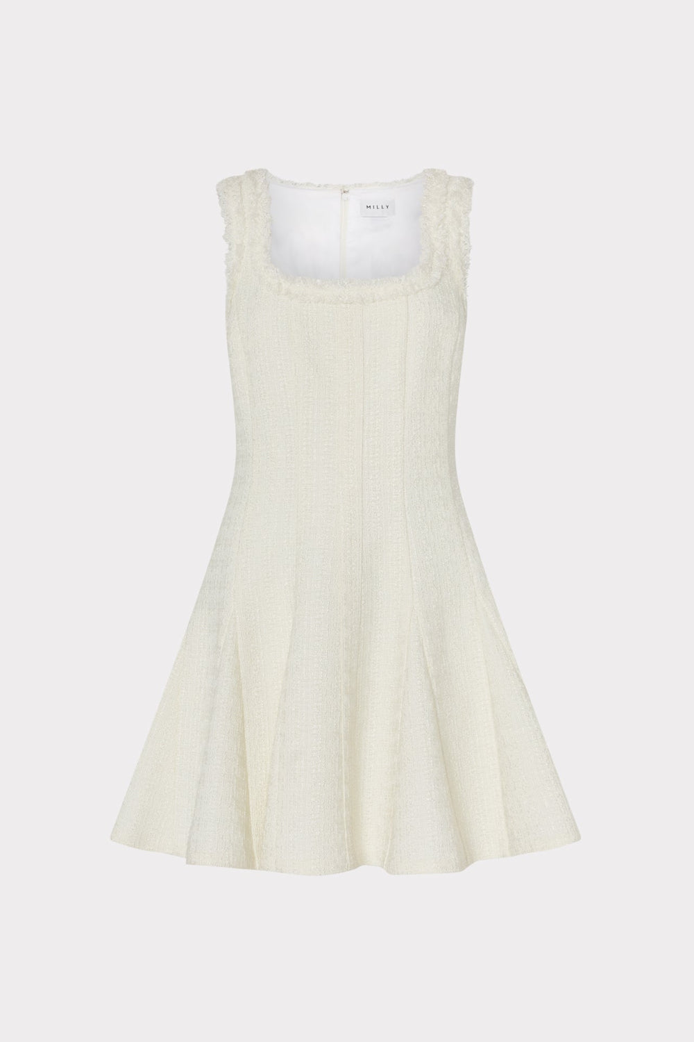 Juniper Boucle Mini Dress Ecru | Milly Women