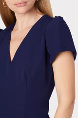 Cady Atalie Dress Navy | Milly Women