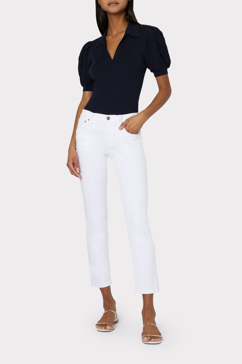 Gale Skinny Jeans White | Milly Women
