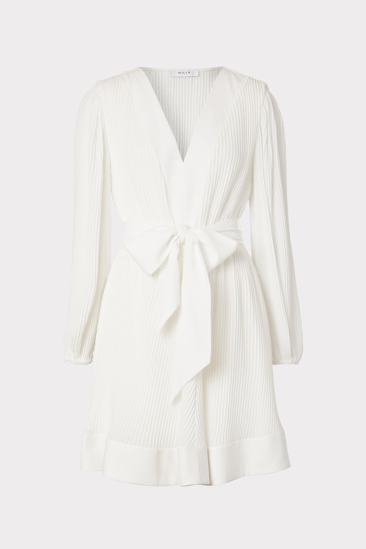 Liv Pleated Dress White | Milly Women