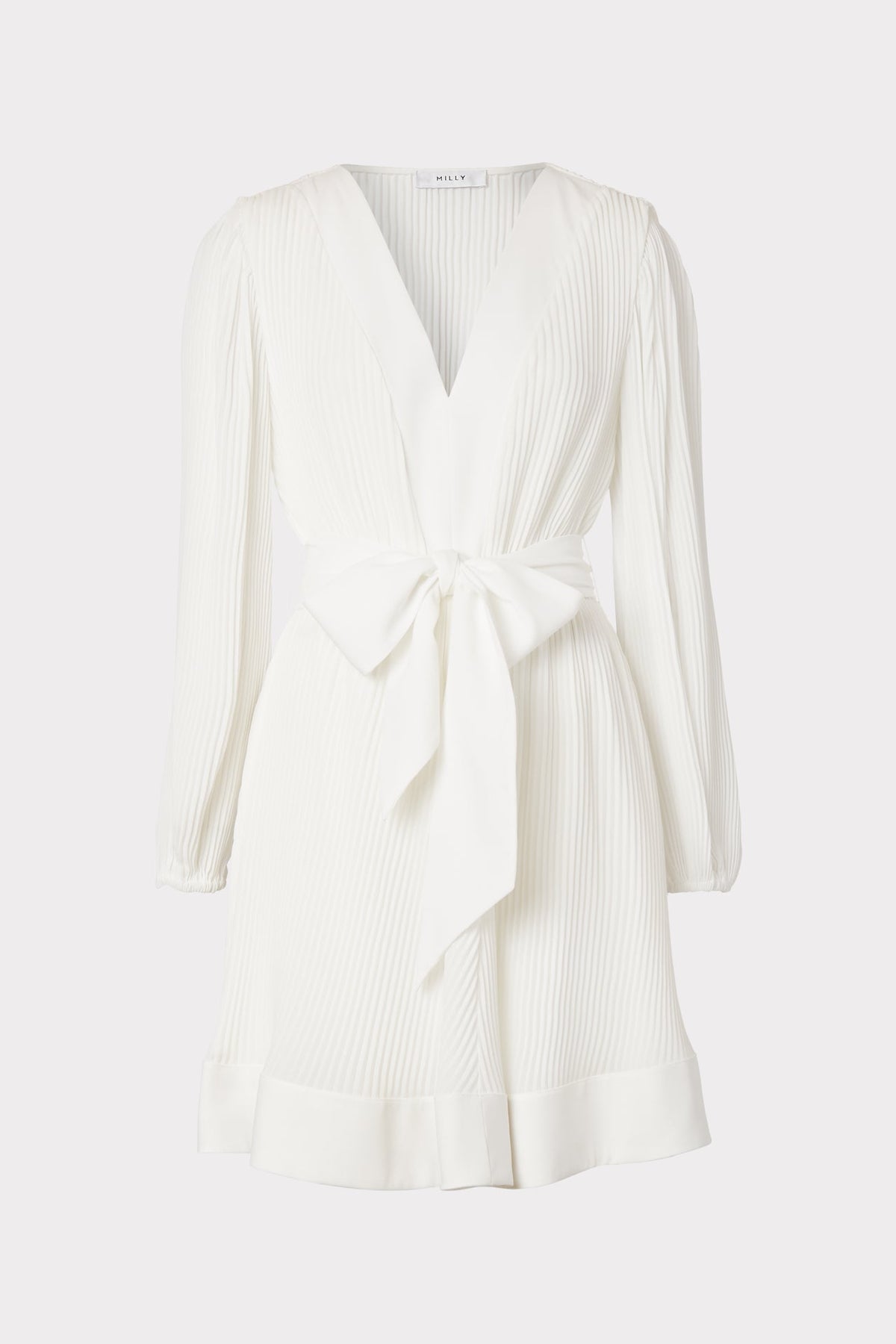 Liv Pleated Dress White | Milly Women