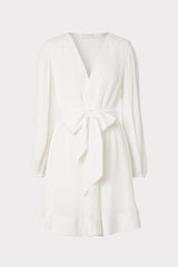 Liv Pleated Dress White | Milly Women
