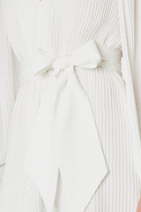 Liv Pleated Dress White | Milly Women