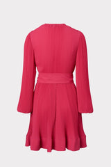 Liv Pleated Dress Milly Pink | Milly Women