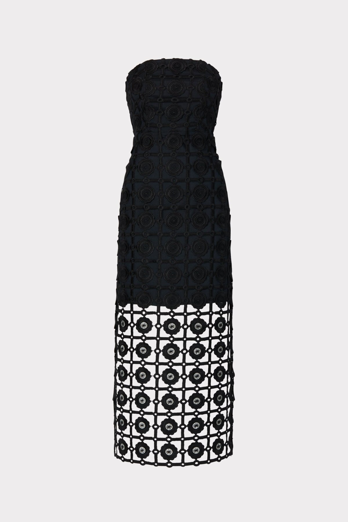 Kait Tile Lace Dress Black | Milly Women