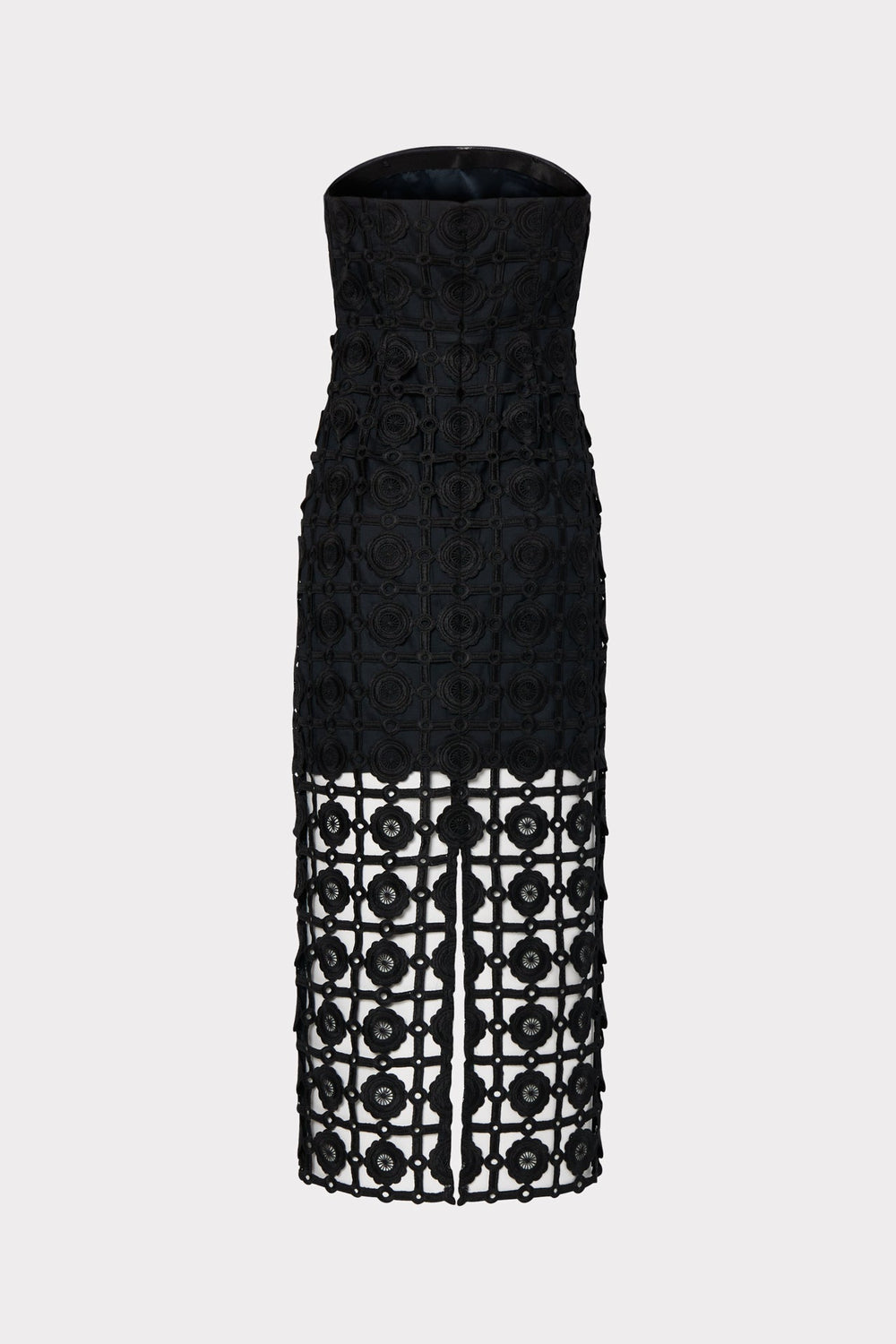 Kait Tile Lace Dress Black | Milly Women