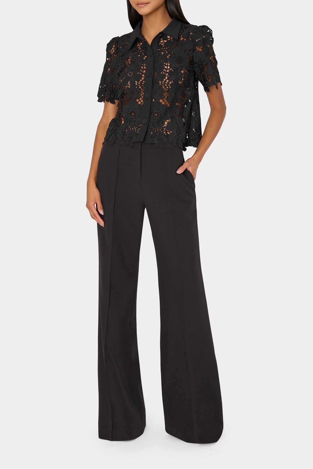 Nash Cady Pants Black | Milly Women