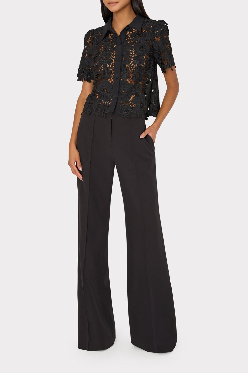 Nash Cady Pants Black | Milly Women