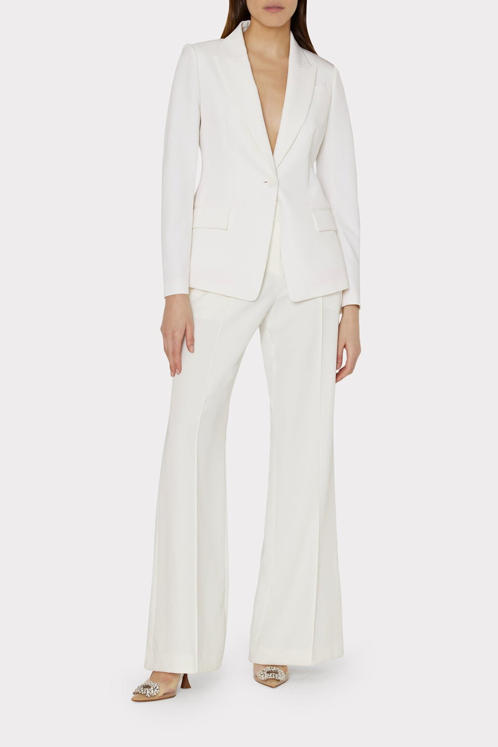 Avery Cady Blazer Ecru | Milly Women