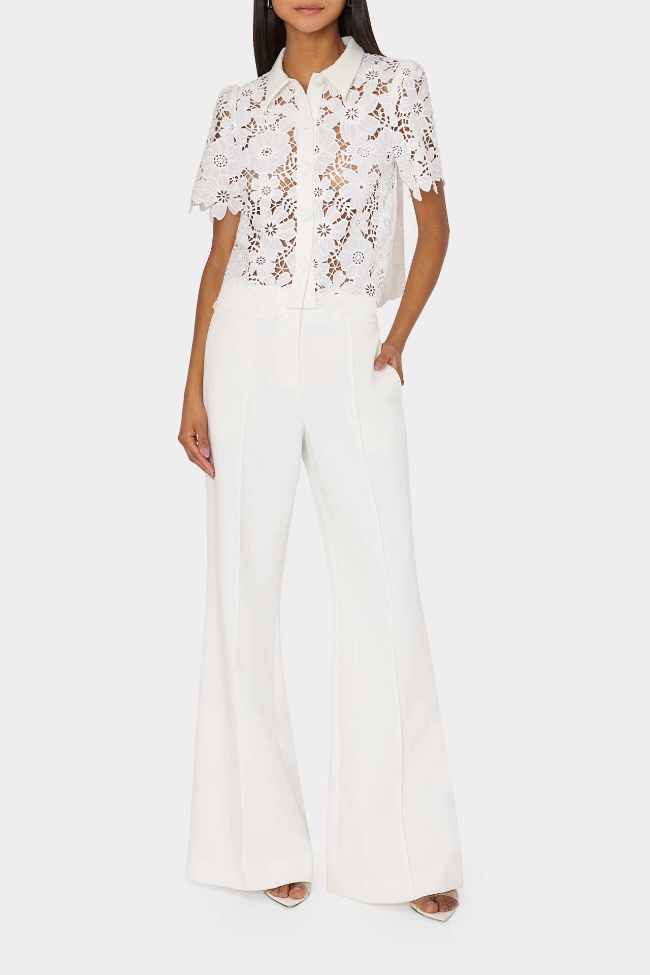 Nash Cady Pants Ecru | Milly Women