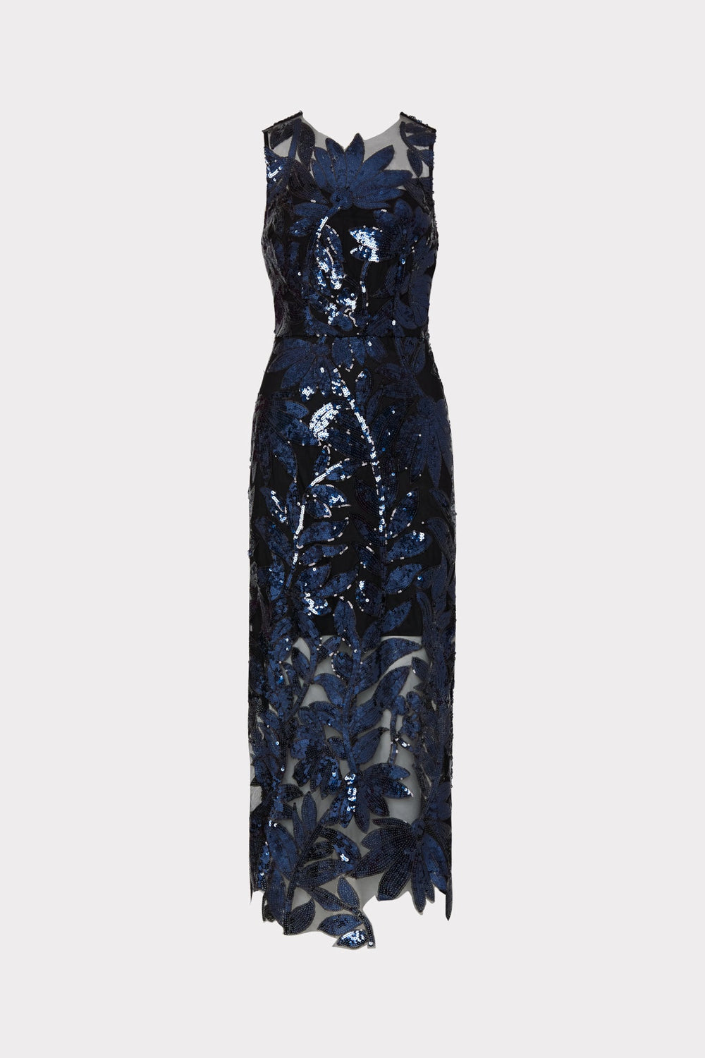 Kinsley Floral Sequins Dress Navy | Milly Women