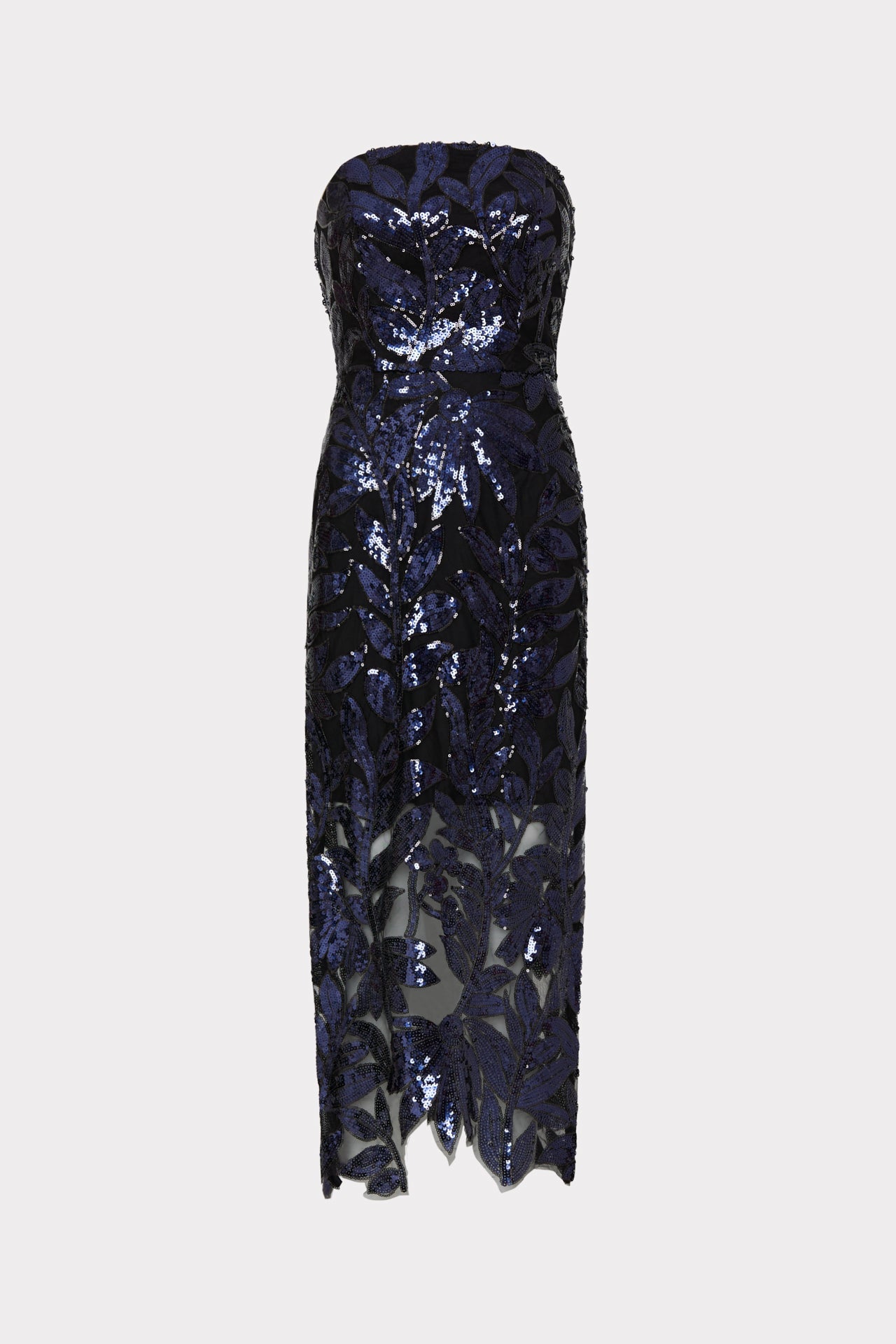 Kait Floral Sequins Dress Navy | Milly Women