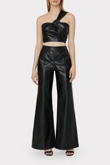 Nash Vegan Leather Pants Black | Milly Women