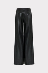 Nash Vegan Leather Pants Black | Milly Women
