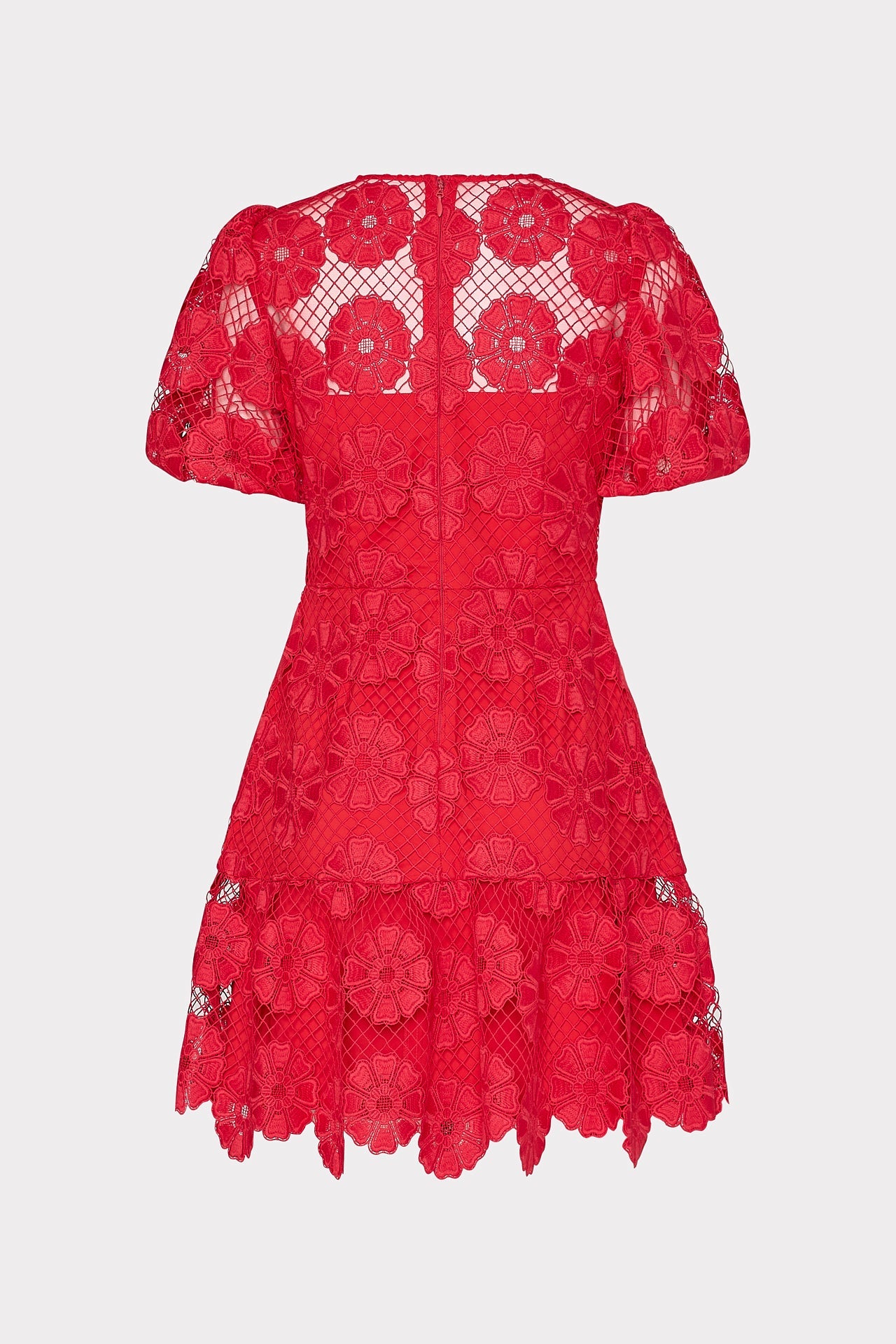 Yasmin Daisy Lace Dress Red | Milly Women