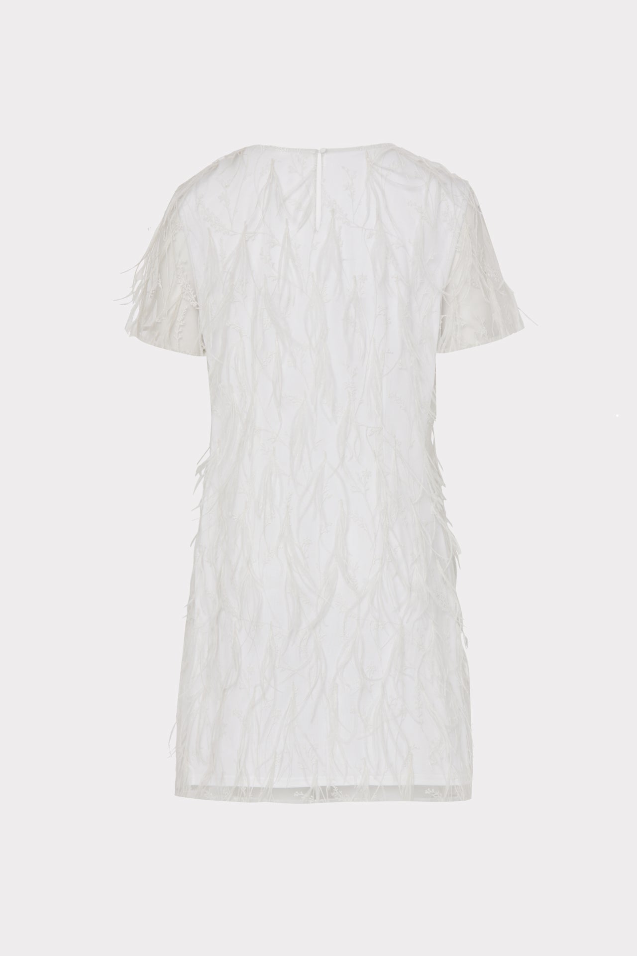 Rana Feather Dress White | Milly Women