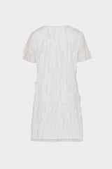 Rana Feather Dress White | Milly Women