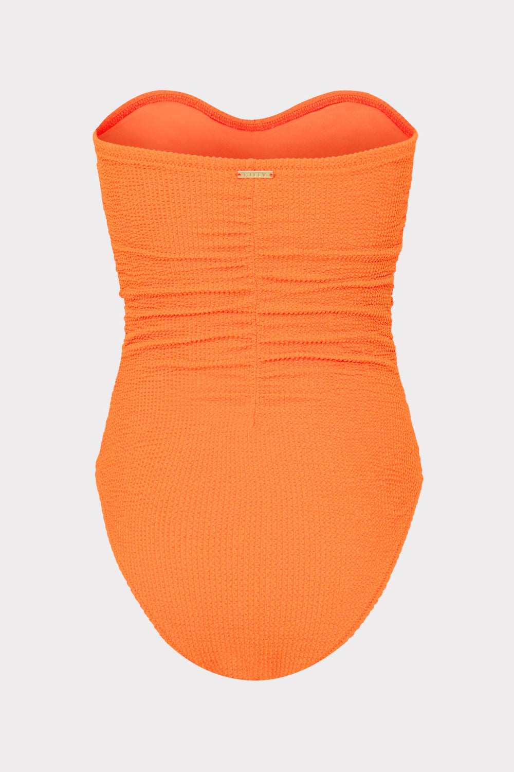 Textured Ruched One Piece Neon Orange | Milly Women