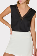 Lizzy Cady Mini Skirt Ecru | Milly Women