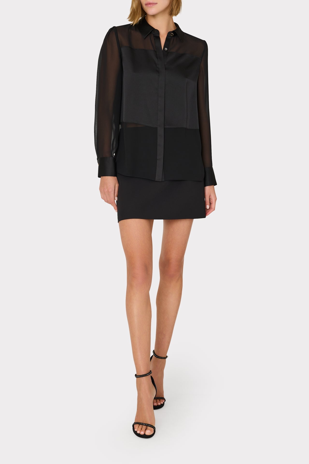 Lizzy Cady Mini Skirt Black | Milly Women