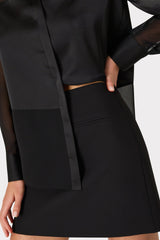 Lizzy Cady Mini Skirt Black | Milly Women