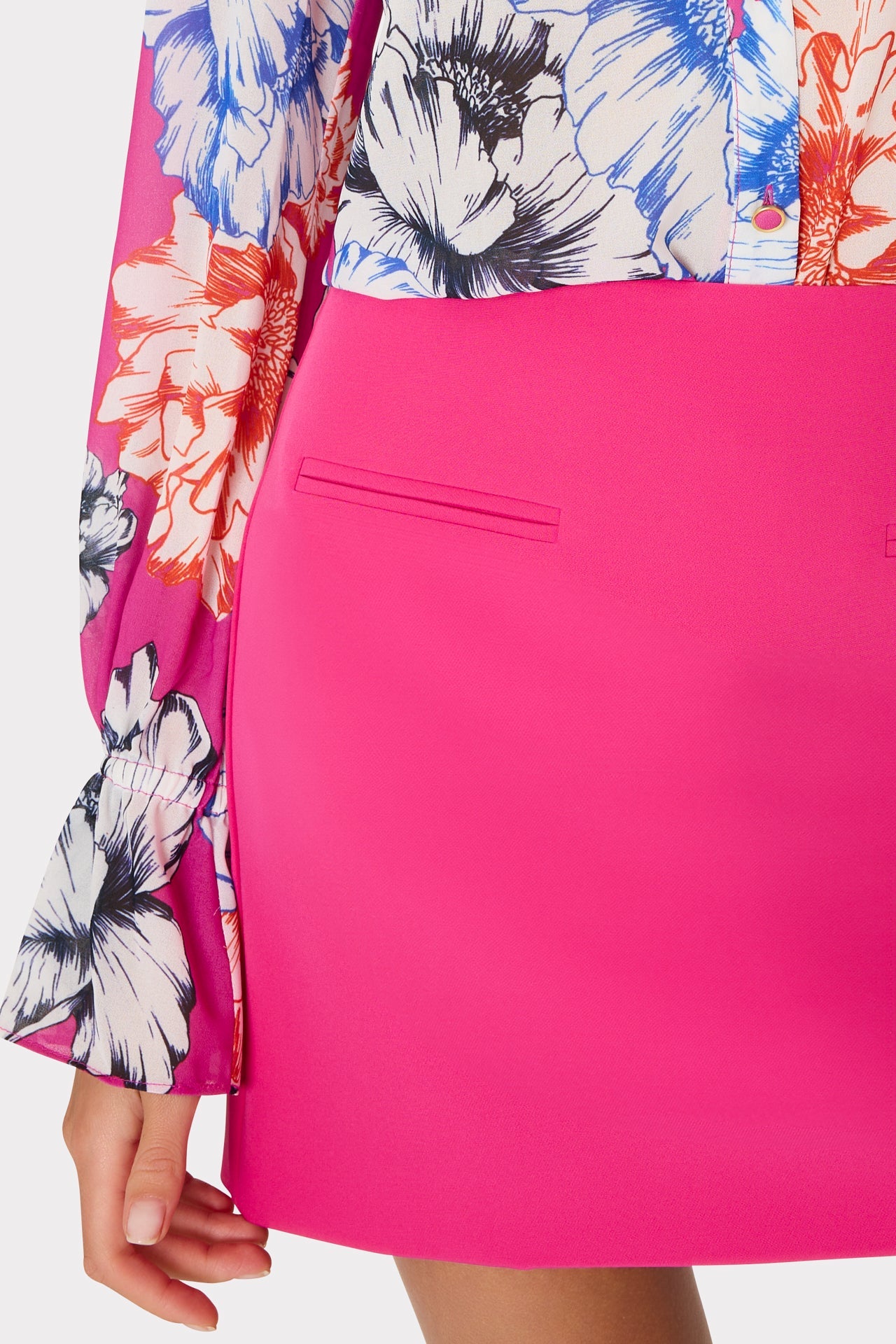 Lizzy Cady Mini Skirt Milly Pink | Milly Women