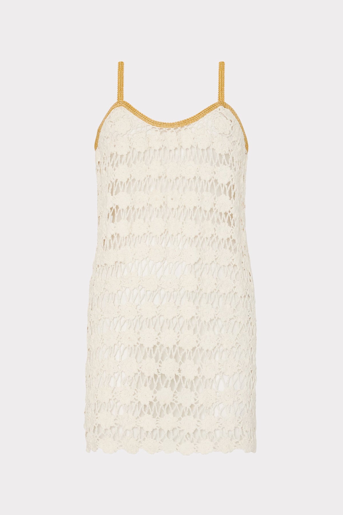 Floral Crochet Cami Mini Dress Ecru | Milly Women